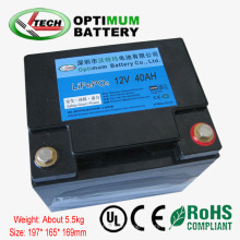 Lithium 12V 40ah Battery Pack for Electric Golf Carts